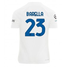 Inter Milan Nicolo Barella #23 Bortatröja 2023-24 Korta ärmar